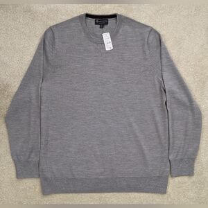 NWT Brooks Brothers wool gray sweater XL